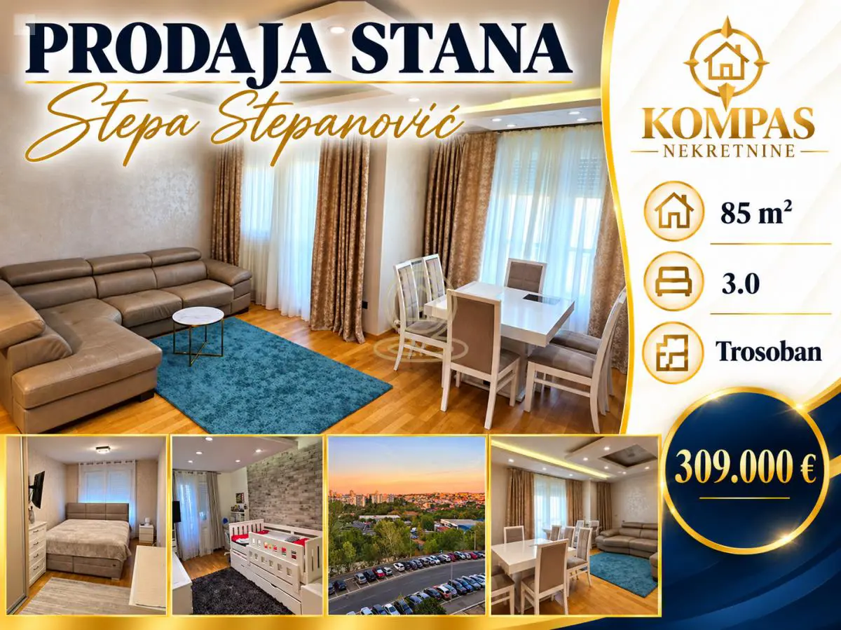 stanovi Beograd Sumadijske Divizije  novogradnja  uknjizeni Trosoban 