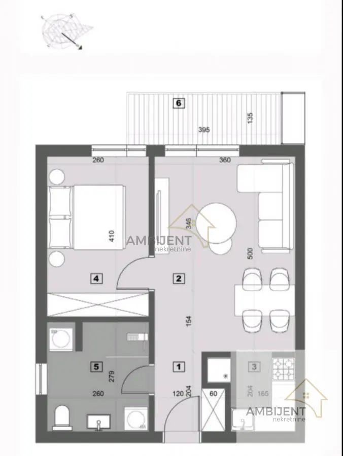 Stara Pazova Okolina Dvosoban stanovi 75560 evra 