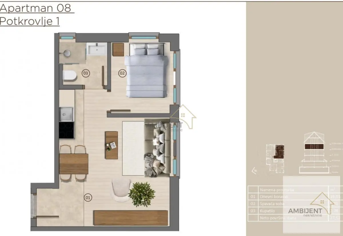  novogradnja apartman Centar - 162000 evra 