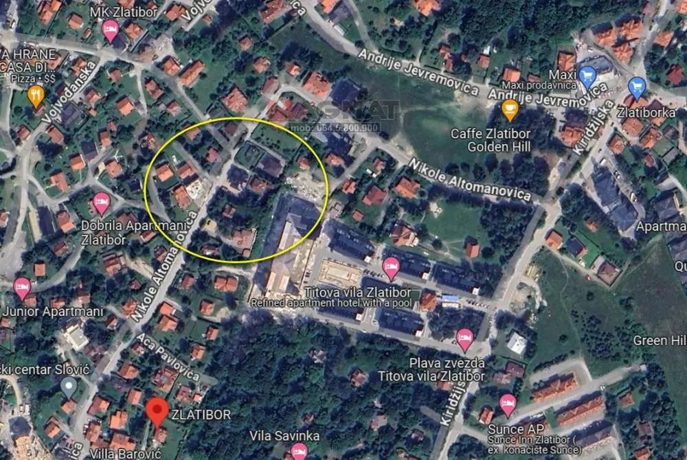 plac ZLATIBORSKI OKRUG Nikole Altomanovića 