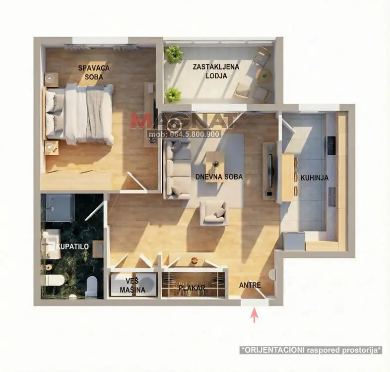 Dvosoban stanovi Novi Beograd Blok 28 251888 evra 