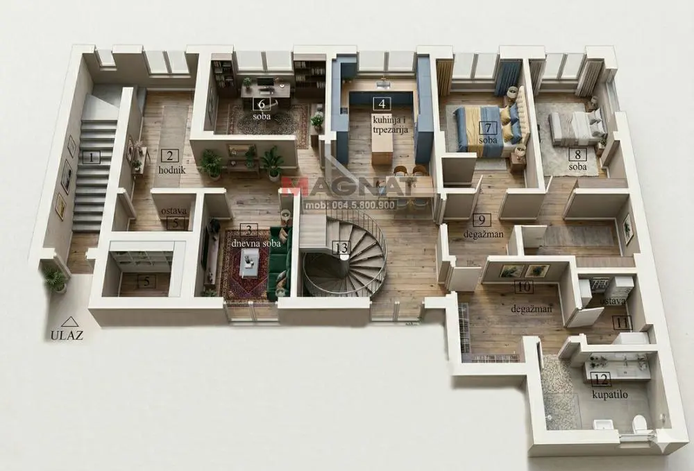 Beograd Stari Grad  8,0 soba  stanovi 887888 evra 