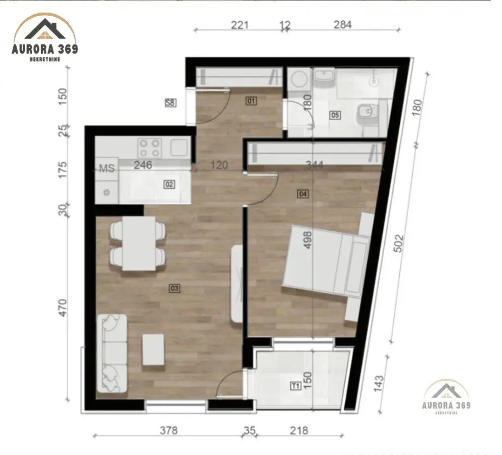  novogradnja Dvosoban stanovi  - 70900 evra 