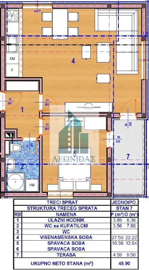  novogradnja Jednoiposoban stanovi Pantelej - 90000 evra 