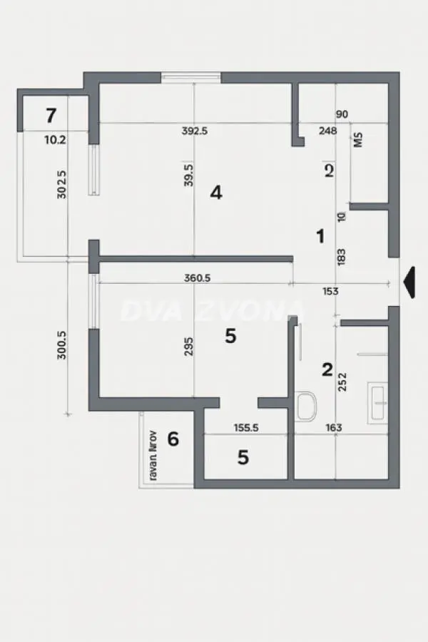  uknjizeni Jednoiposoban stanovi Adice - 74500 evra 