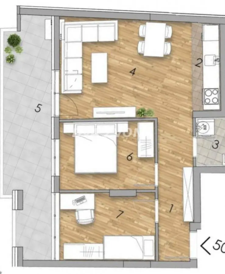  uknjizeni Trosoban stanovi Podbara - 203120 evra 