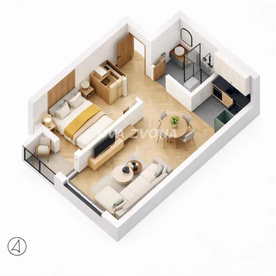 stanovi Novi Sad Petrovaradin  uknjizeni Dvosoban 