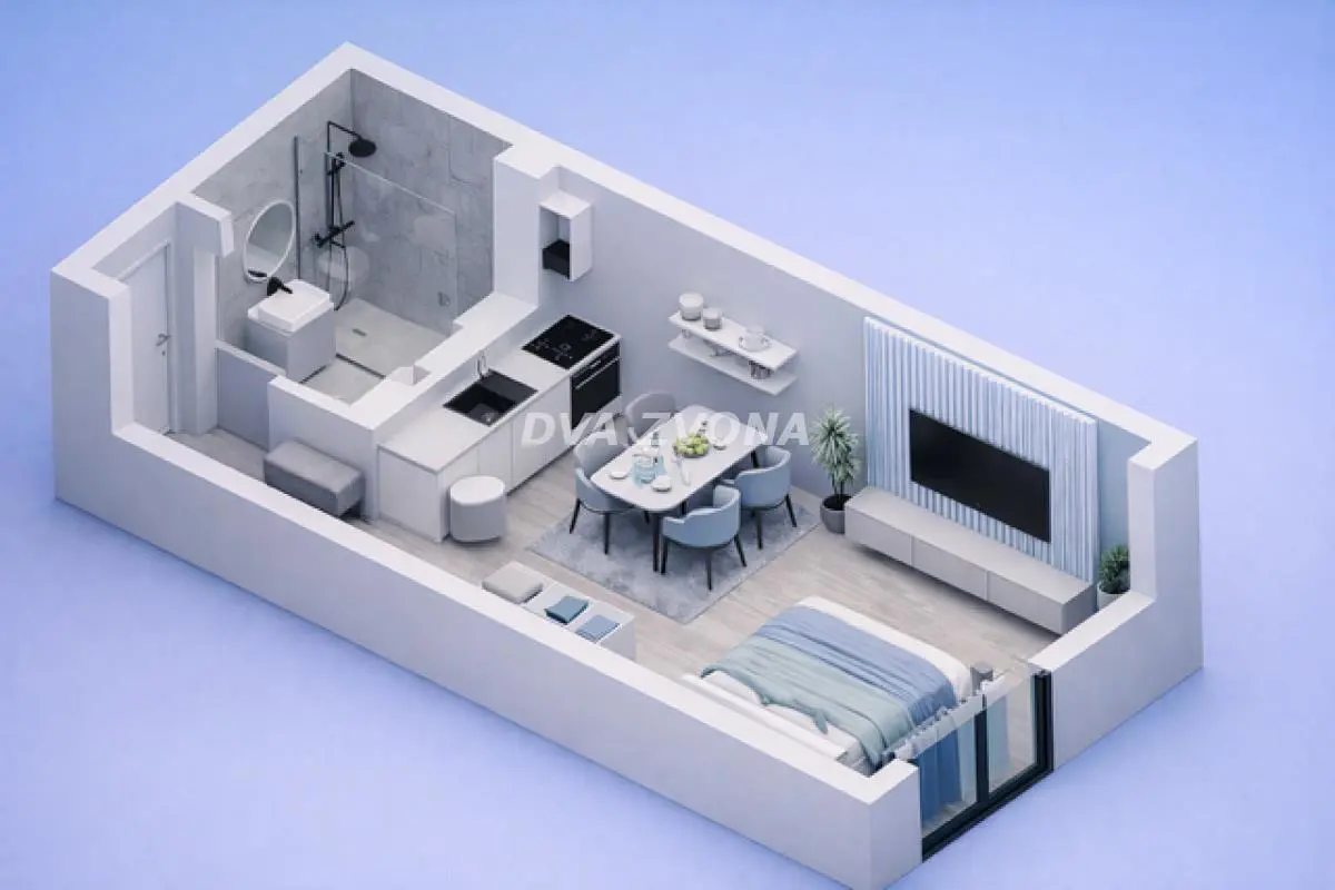  uknjizeni Jednosoban stanovi Podbara - 99570 evra 