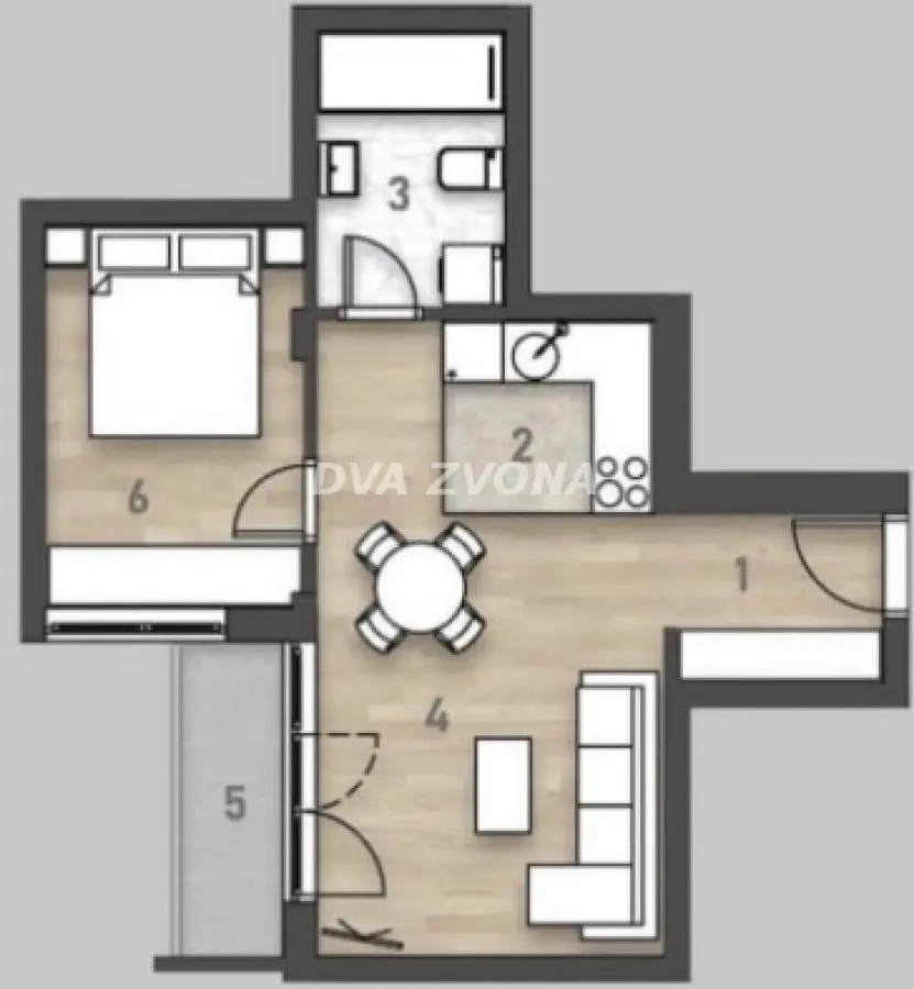 stanovi Novi Sad  uknjizeni Dvosoban 