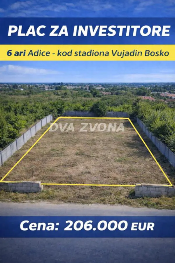 Novi Sad Veternik  uknjizeni plac 206000 evra 