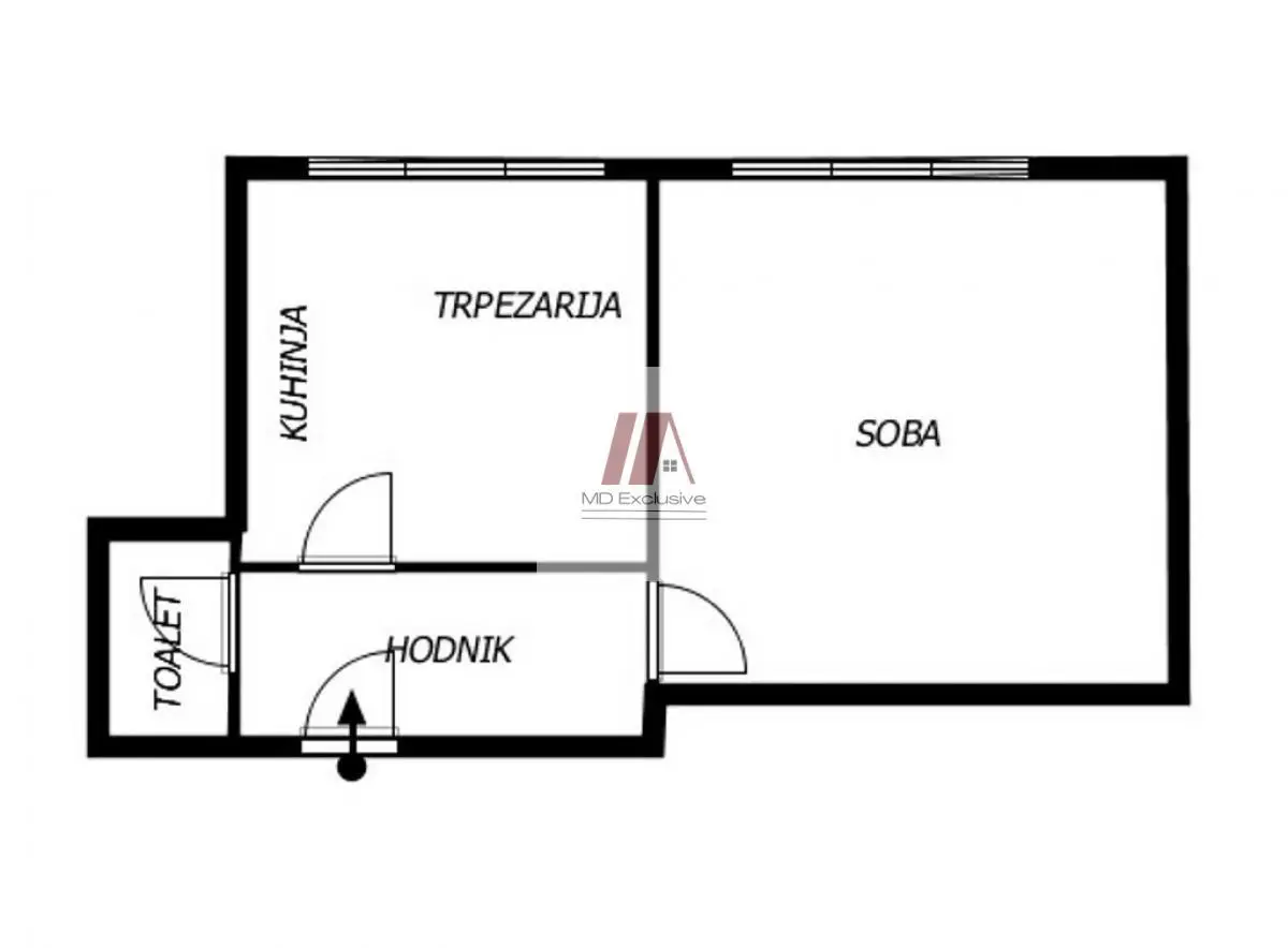  uknjizeni Jednosoban stanovi Palilula - 150000 evra 
