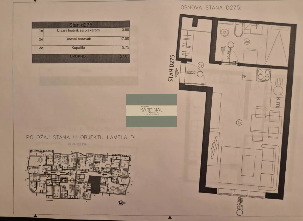 Jagodina Vašarište  novogradnja  uknjizeni Garsonjera stanovi 43200 evra 
