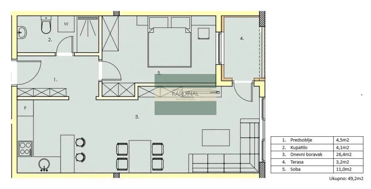 Jagodina Širi centar  novogradnja Jednosoban stanovi 66420 evra 