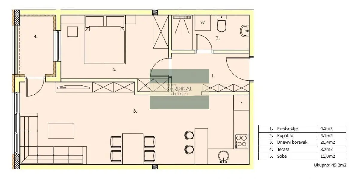 stanovi Jagodina  novogradnja Jednosoban 