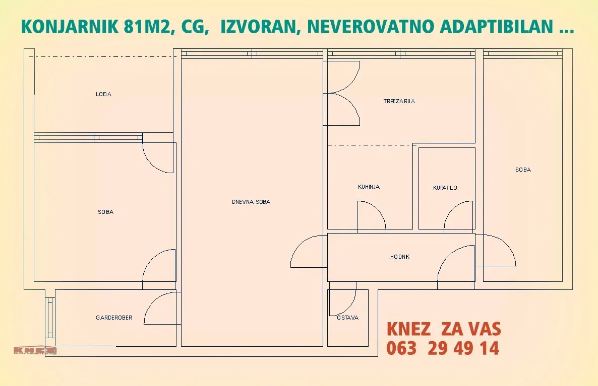  uknjizeni Trosoban stanovi Voždovac Konjarnik Voždovac 243000 evra 