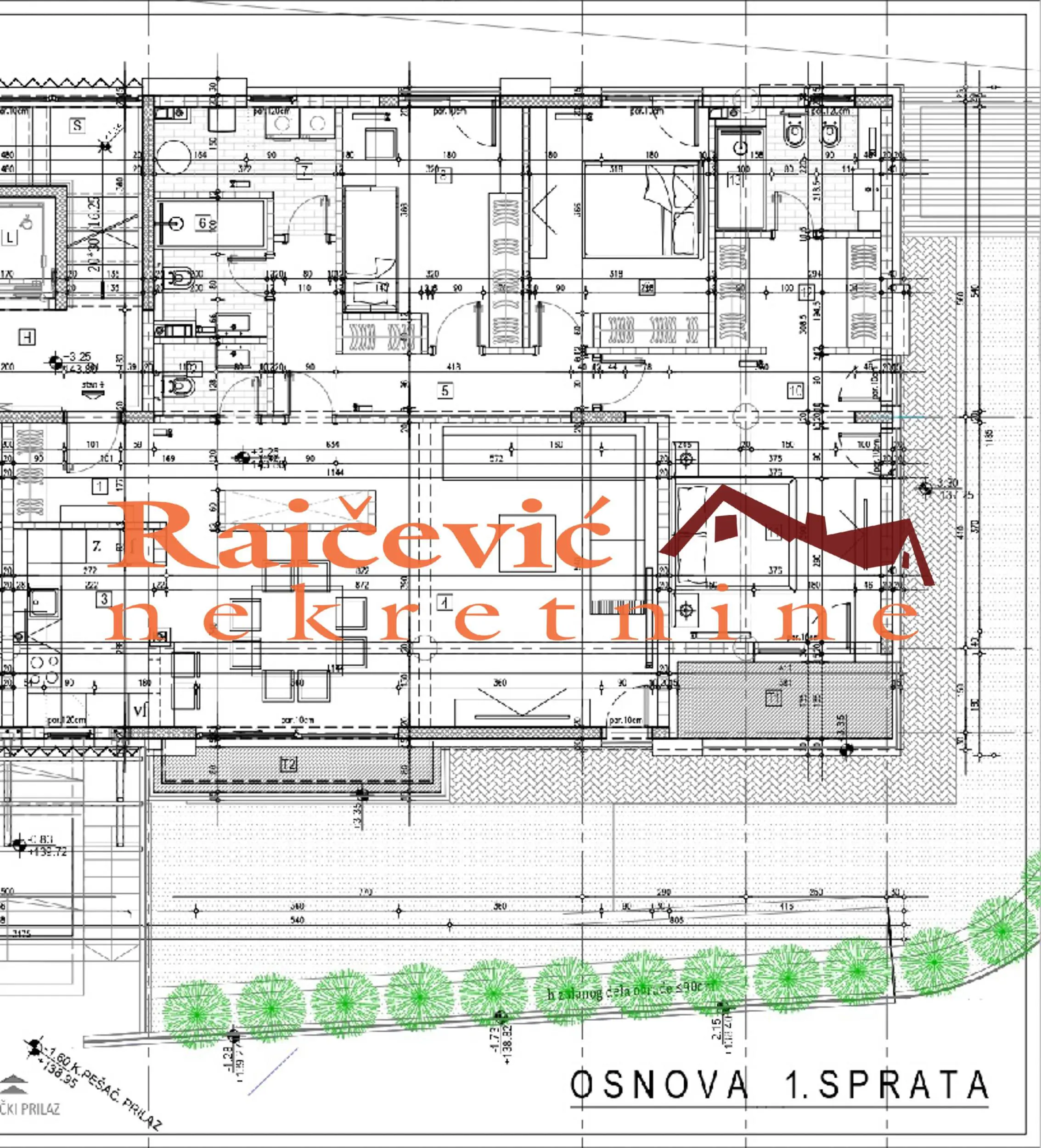 Četvorosoban stanovi Savski venac Dedinje 975000 evra 