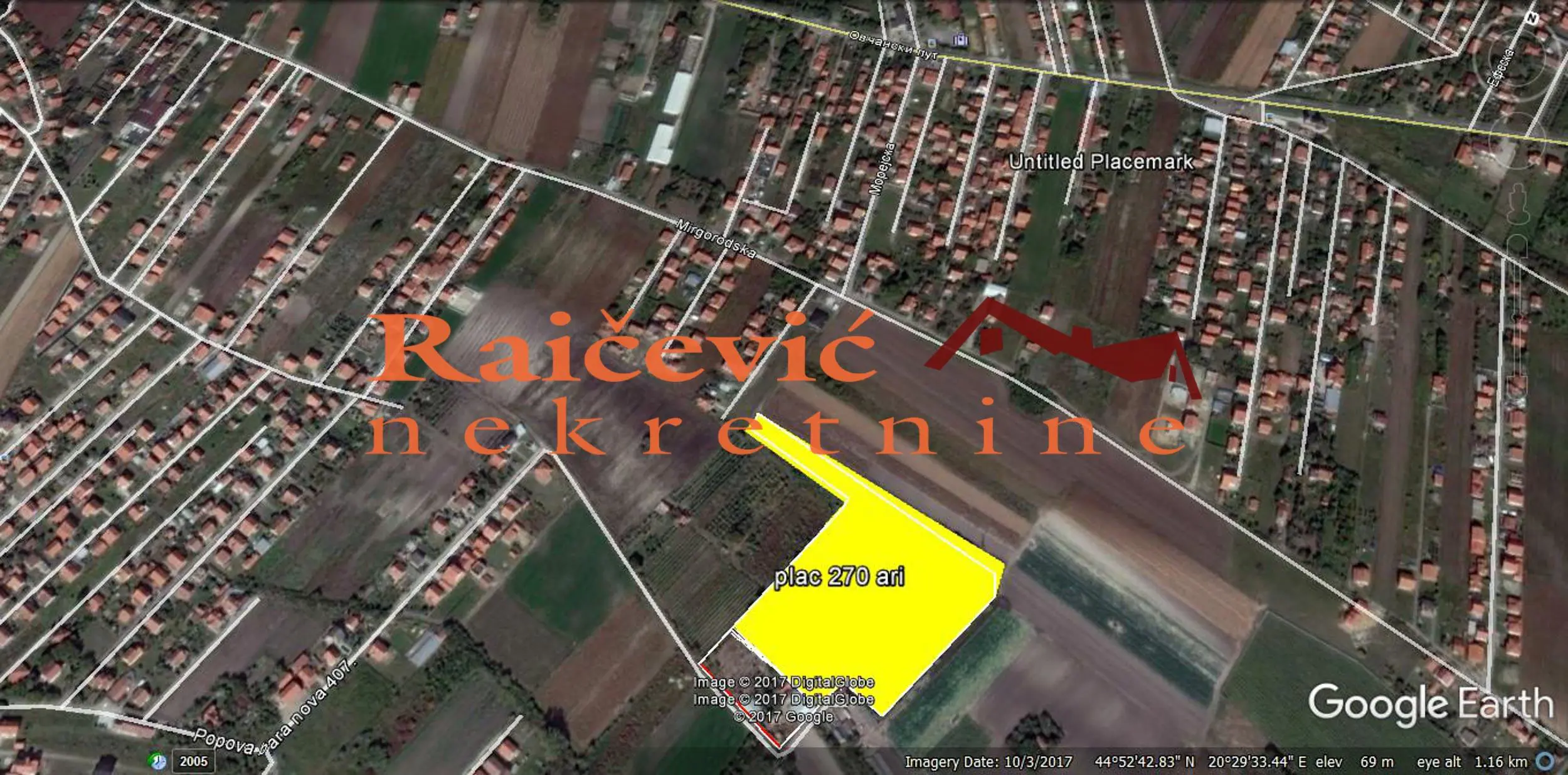  uknjizeni plac Palilula Borča 499000 evra 