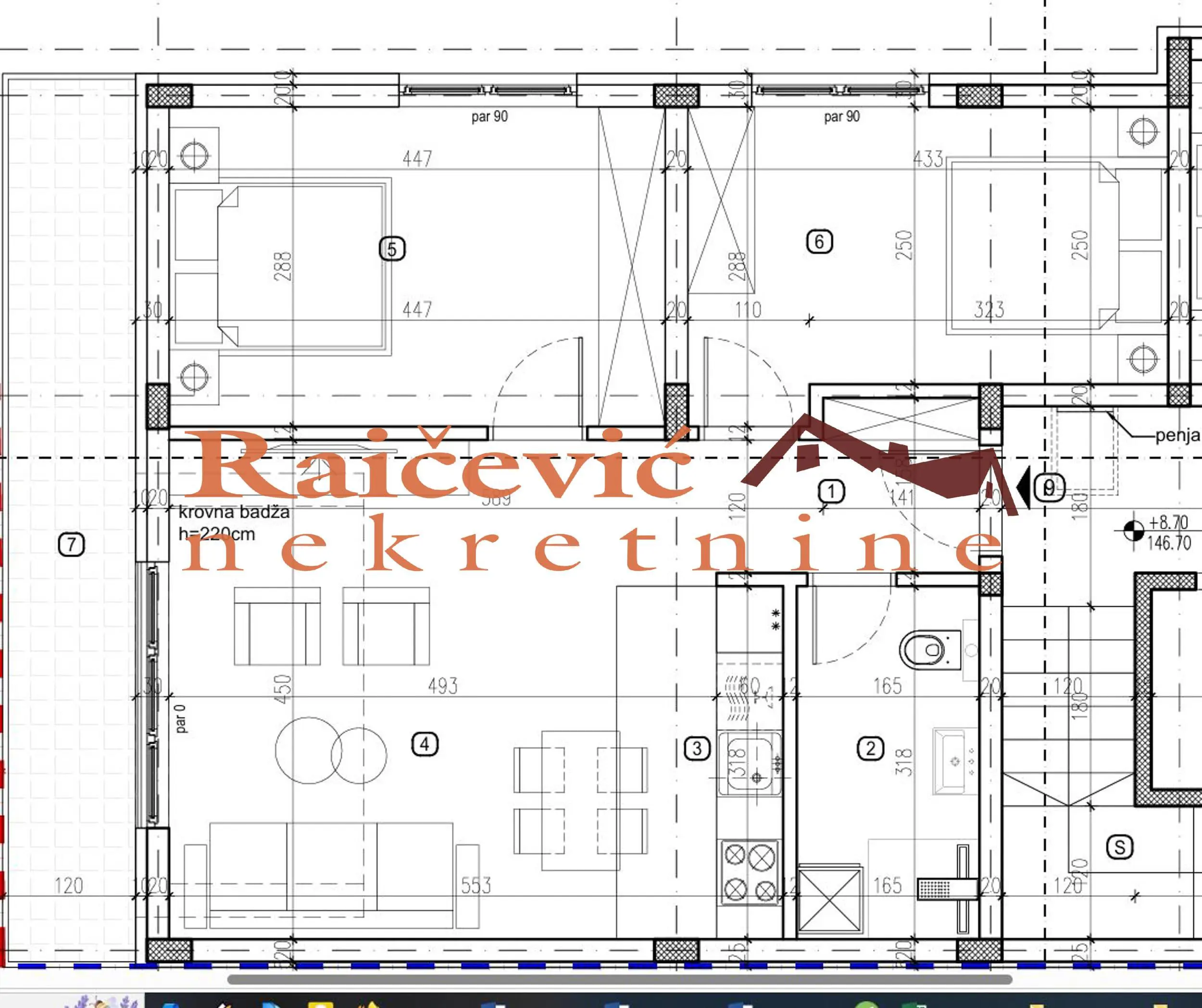 Trosoban stanovi Novi Beograd LEKINO BRDO 263880 evra 