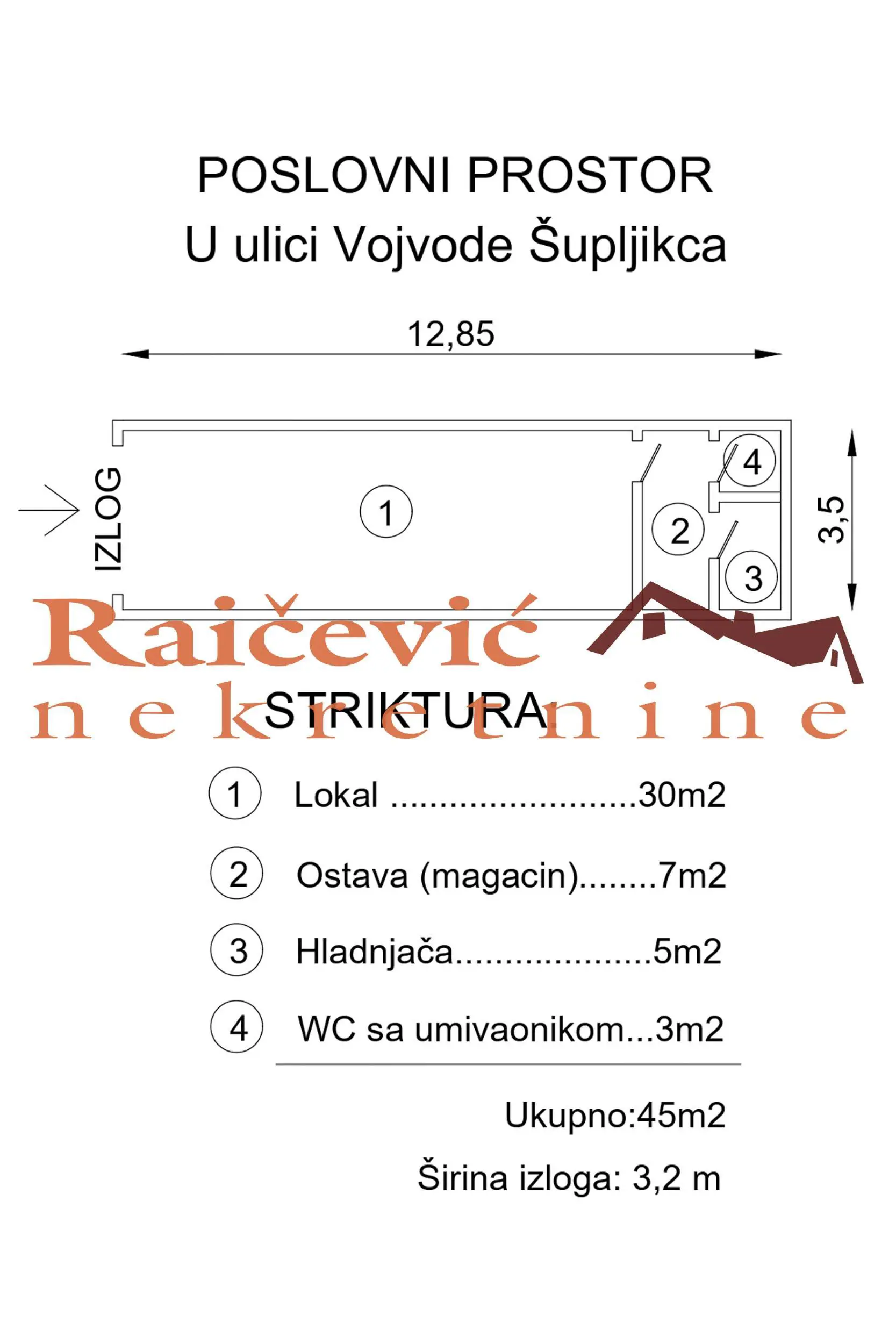 poslovni prostor Beograd Vojvode Supljikca 