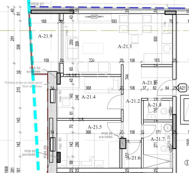  novogradnja Trosoban stanovi Pančevo Donji Grad 100200 evra 