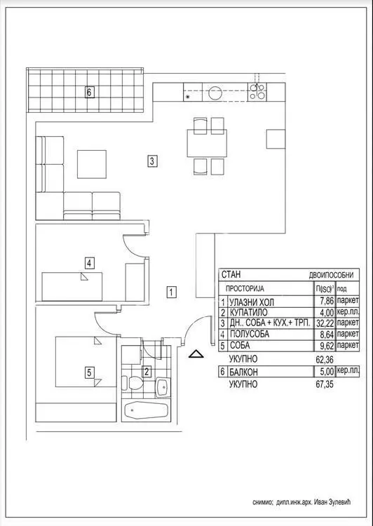 Dvoiposoban stanovi Rakovica Kneževac 153700 evra 